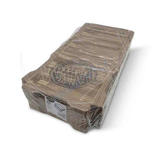 Krabice na pizzu (mikrovlnitá lepenka) kraft 29 x 29 x 4 cm [100 ks] (71829)