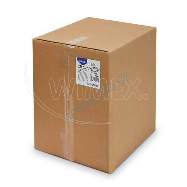 Menu mísa (PP) nedělená černá 227 x 178 x 50 mm [320 ks] (78511)