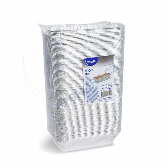 Mísa (ALU) hranatá 202 x 137 x 59 mm 940ml na těstoviny [100 ks] (79111)