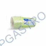 Papírové kelímky zelené (PAP/PE) (Ø 74 mm), 240 ml [10 ks] (65396)