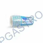 Papírové kelímky světle modré (PAP/PE) (Ø 74 mm), 240 ml [10 ks] (65397)