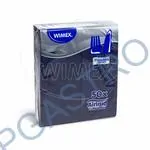 Ubrousky PREMIUM 32 x 40 cm "CutleryStar" (kapsy na příbor) tmavě modré [50 ks] (89003)