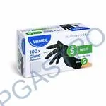 Rukavice (Nitril) nepudrované černé `S` [100 ks](68190)