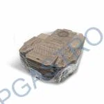 NEPOSÍLÁME - Burger box (mikrovlnitá lepenka) 2dílný kraft s potiskem 210 x 160 x 100 mm [100 ks] (71821)