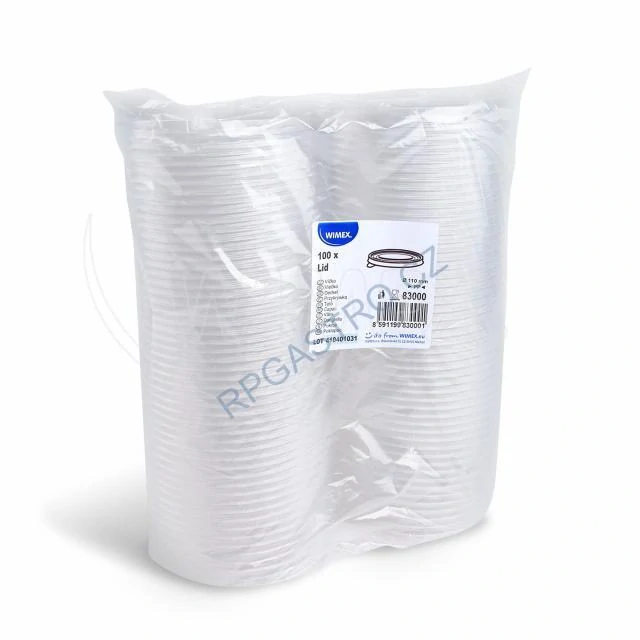 Víčka (PP) pro papírovou misku Ø110mm [100 ks] (83000)