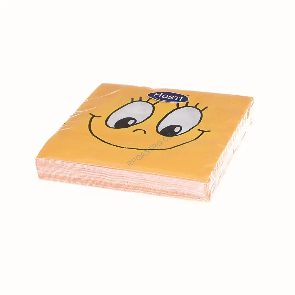 Ubrousky 3-vrstvé SMILEY 33 x 33 cm [20 ks] (82675-10N)