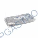 Sáček čirý (OPP) s křížovým dnem Zlaté hvězdy 16 x 27 + 6,5 cm [100 ks] (93116)