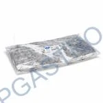 Sáček čirý (OPP) s křížovým dnem Zlaté hvězdy 18 x 30 + 7,5 cm [1 ks]  (93118.1)