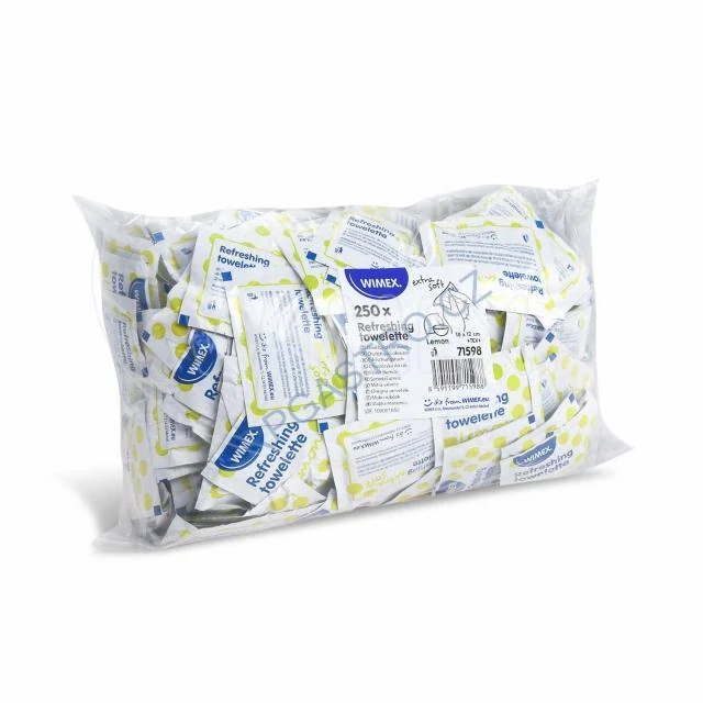 Osvěžující ubrousky citronové 18 x 12 cm [250 ks] (71598)