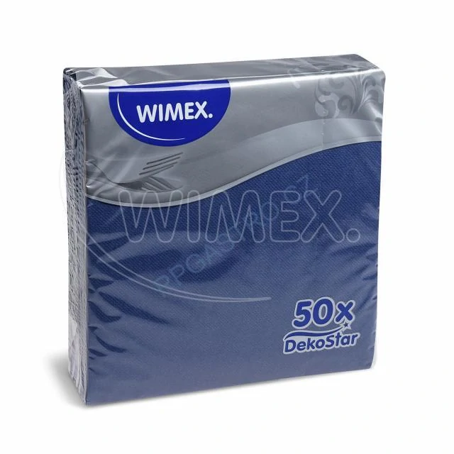 Ubrousky DekoStar tmavě modré 38 x 38 cm [50 ks]  (87003)