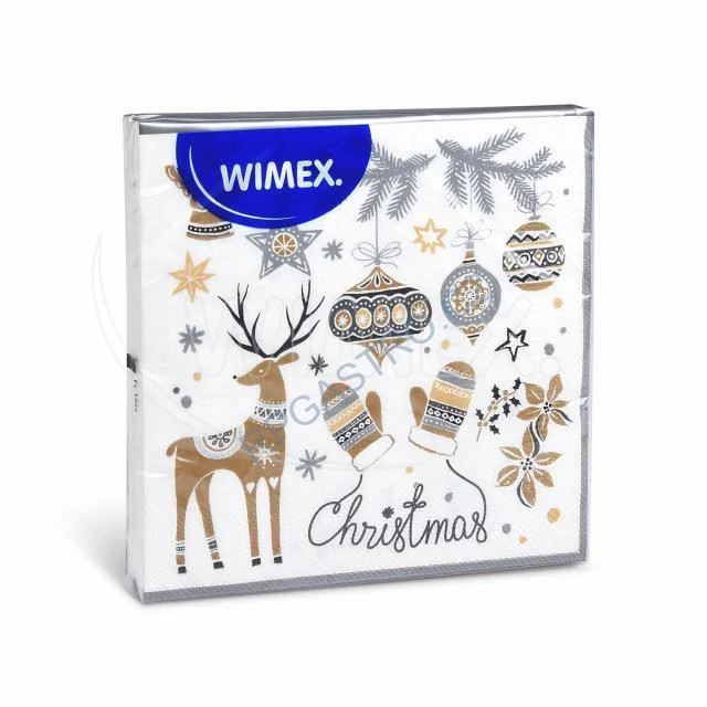 Ubrousky 3-vrstvé 33 x 33 cm VÁNOCE [20 ks] (84191 - CH3A)