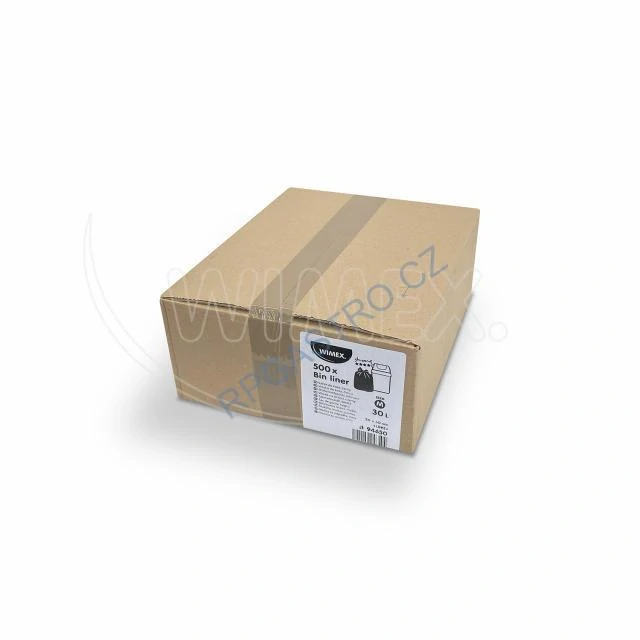 Sáčky do koše, multipack (LDPE) silný černý 50 x 60 cm 30L [20 x 25 ks] (94650)