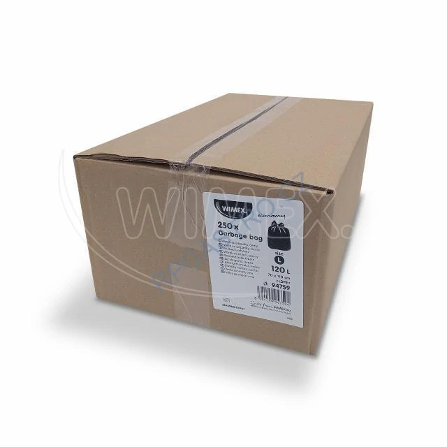 Pytle na odpadky multipack (LDPE) ECONOMY černý 70 x 110 cm 120L [10 x 25 ks]  (94759)