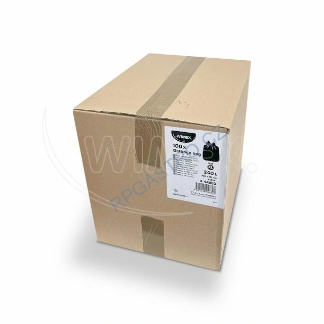 Pytle na odpadky (LDPE) černé 100 x 125 cm 240L [10 x 10 ks]  (94880)