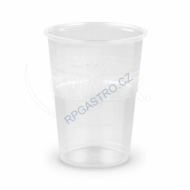 Kelímek průhledný 0,4 l -PP- (Ø 95 mm) [50 ks] (73224)
