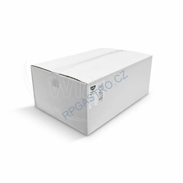Papírové ručníky skládané ZZ "V" 1-vrstvé 23 x 21 cm bílé [4000 ks] (60020)