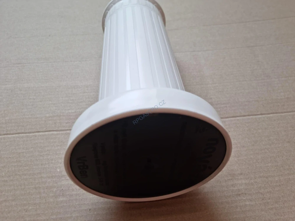 Váza na hrob Rovná se závažím 21,6 cm, bílá