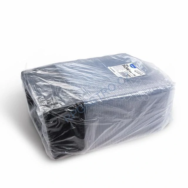 Miska na Sushi (PP/rPET)  černá + víčko průhledné 240 x 147 x 45mm [50sad] (74509)