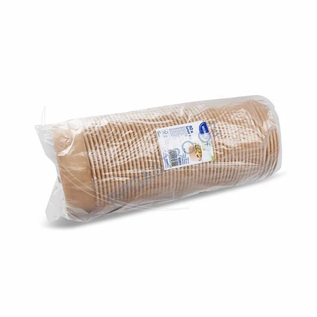 Papírové misky kulaté nepromastitelné kraft Ø185mm x 58 mm, 1100 ml [50 ks] (82811)
