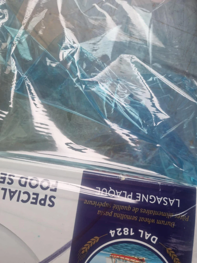 Ruční stretch fólie 500 mm - modrá průhledná/ 23mi / 1,8 kg, dutinka 200 g, návin 150 m, 1 role
