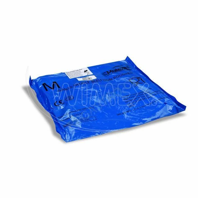 Rukavice (Nitril) nepudrované modré `M` [100 ks] (N0871)