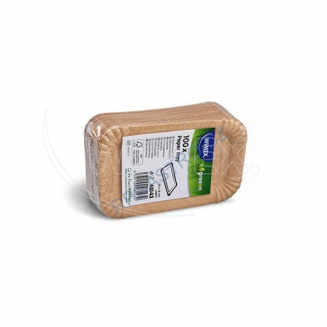 Papírové tácky kraft  10 x 16 cm FCS Mix [100 ks] (48143)