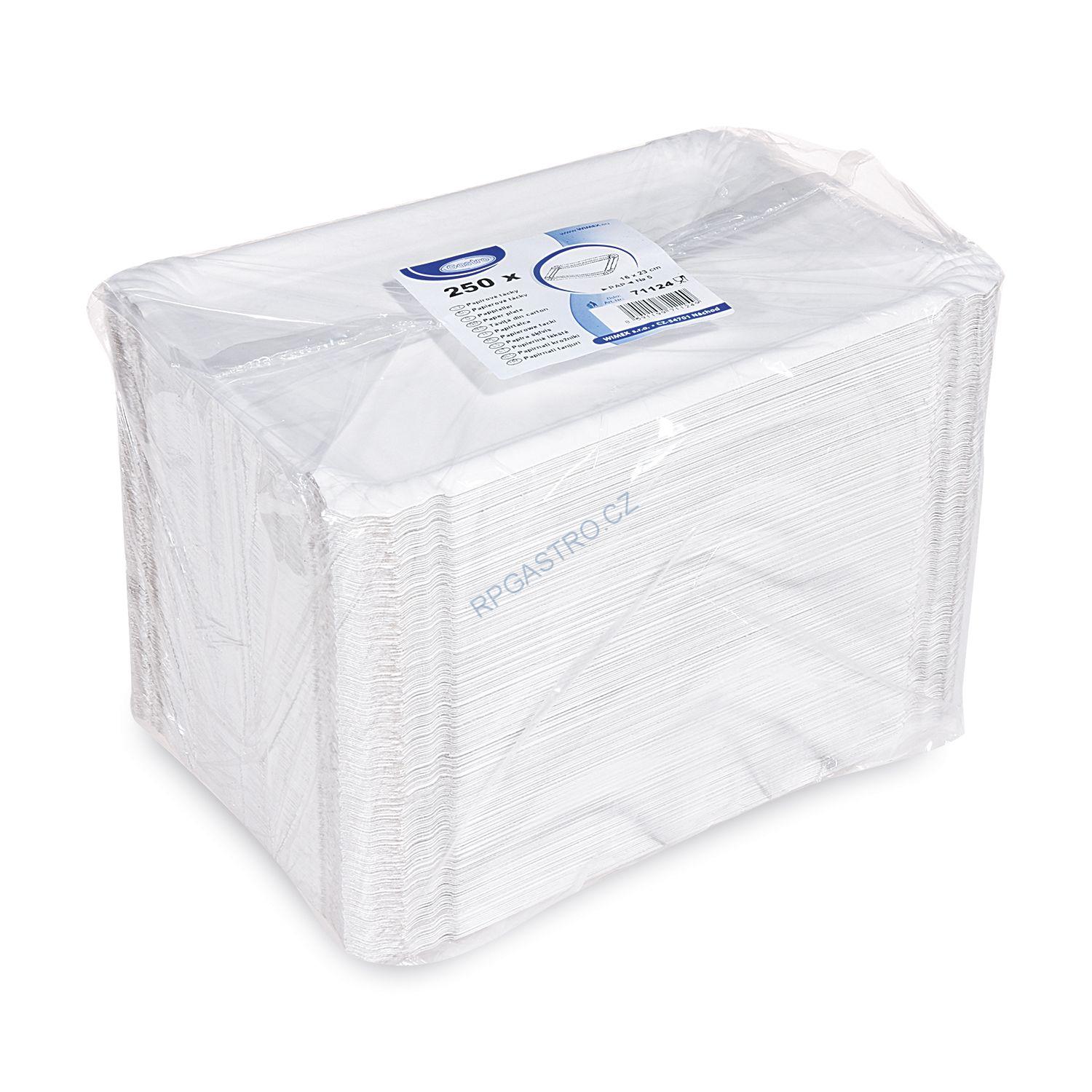 Papírové tácky 16 x 23 cm (č.5) RECY [250 ks] (71124 - 4B)