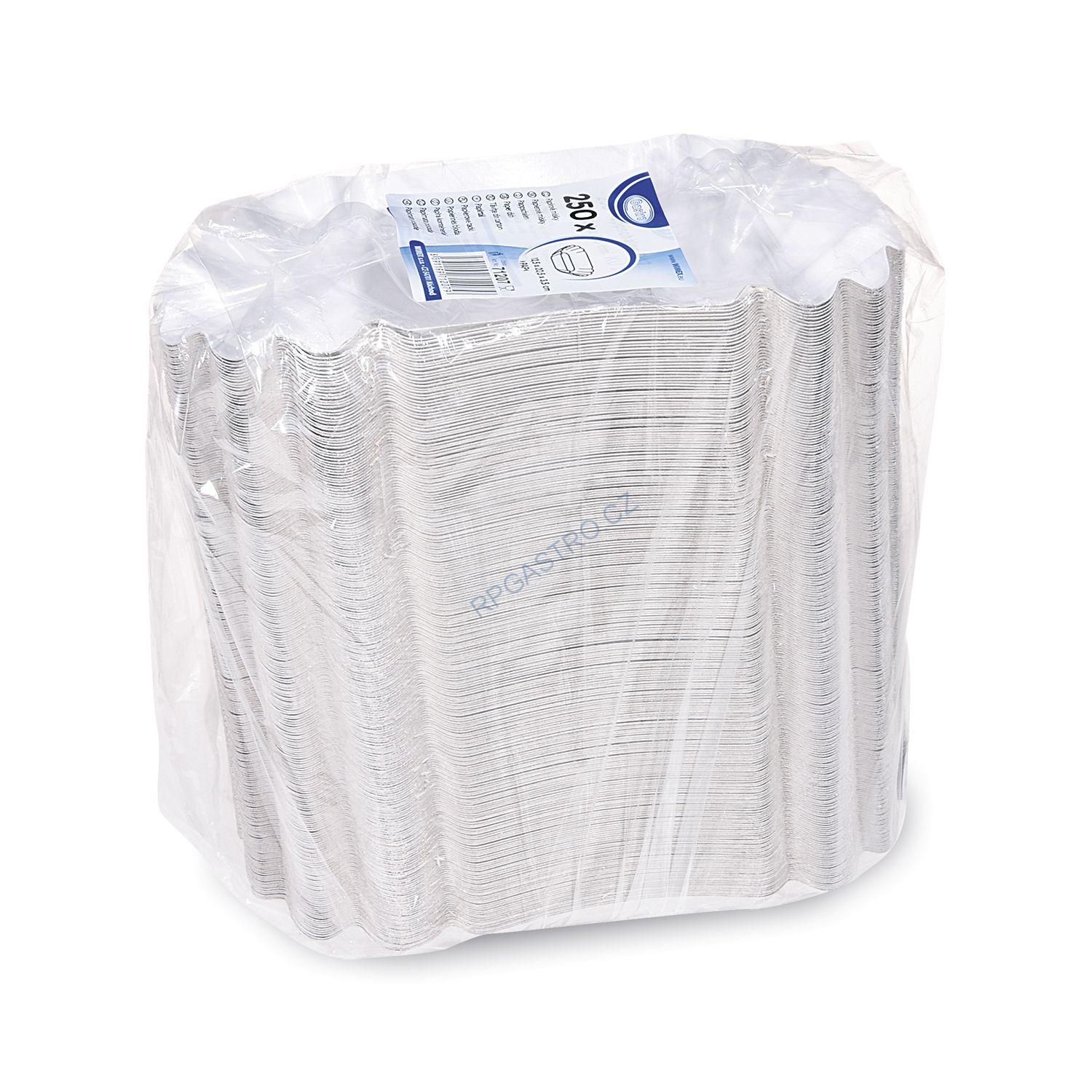 Papírové misky oválné 12.5 x 20.5 x 3.5 cm [250 ks] (71207)