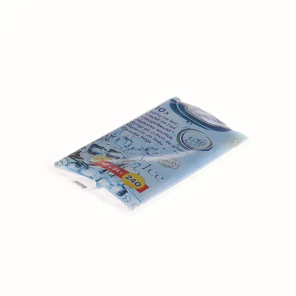 Sáček na led (LDPE) samozavírací pro 24 kostek [10 ks]  - (68842 - P1,5D)