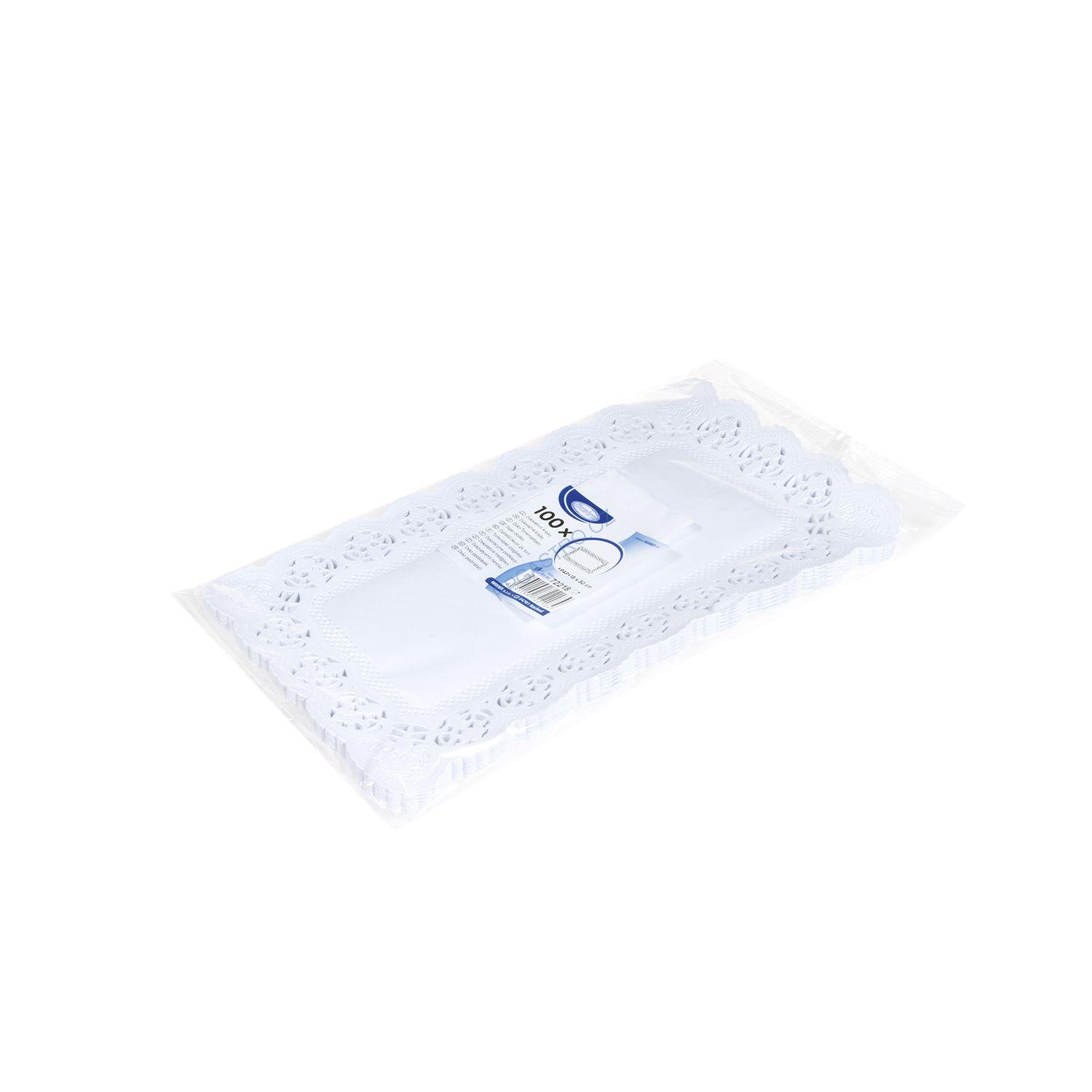 Dekorativní krajky hranaté 18 x 30 cm [100 ks] (72218)