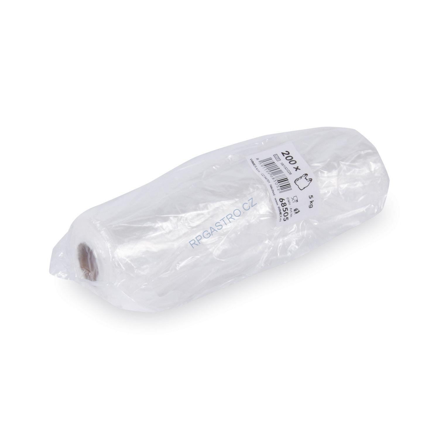 Tašky 5 kg (HDPE) transparentní (rolované) [200 ks] (68505)