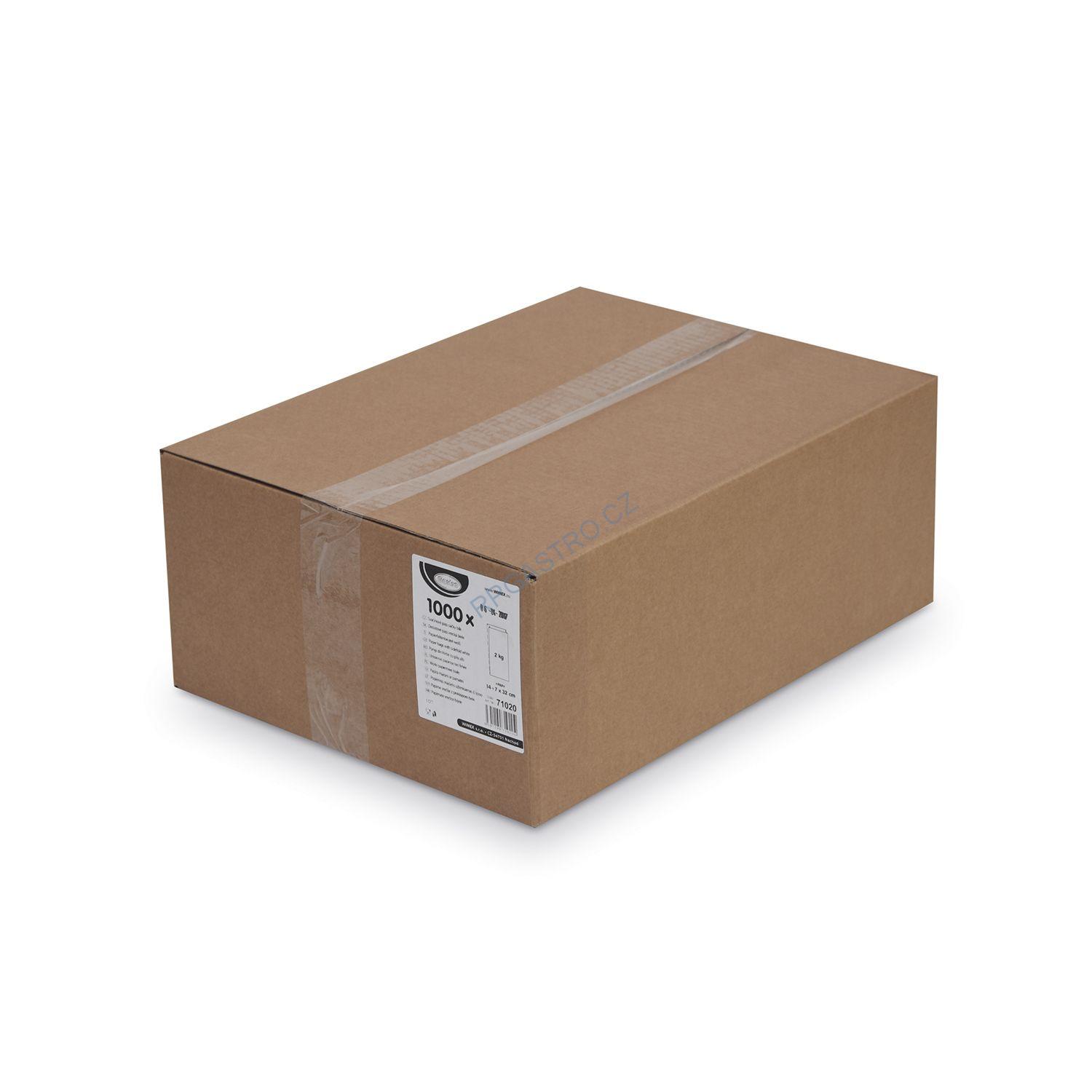 Svačinové papírové sáčky bílé 2 kg (14+7 x 32 cm) [1000 ks] (71020)