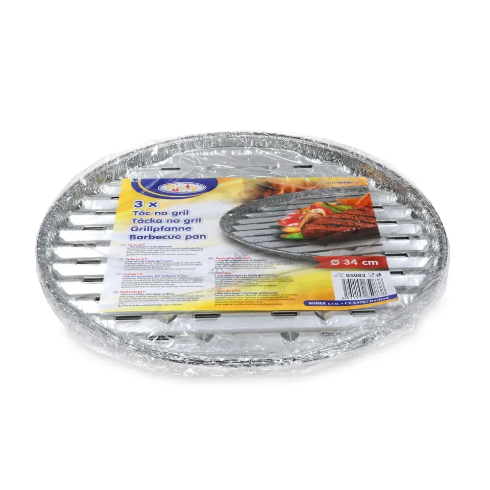 Tác na gril kulatý ALU Ø 34 cm [3 ks] (65083)