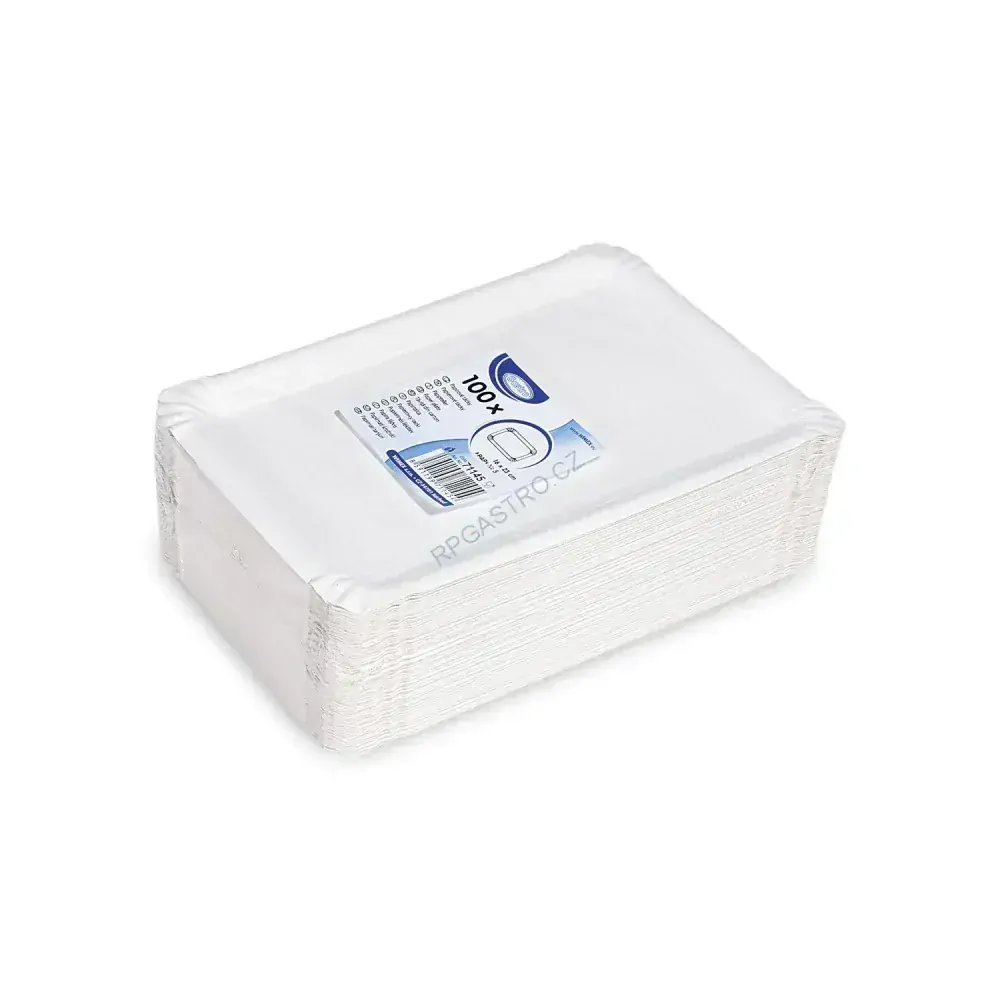 Papírové tácky 16 x 23 cm (č.5) RECY [100 ks] (71145 - 4B , 13B)