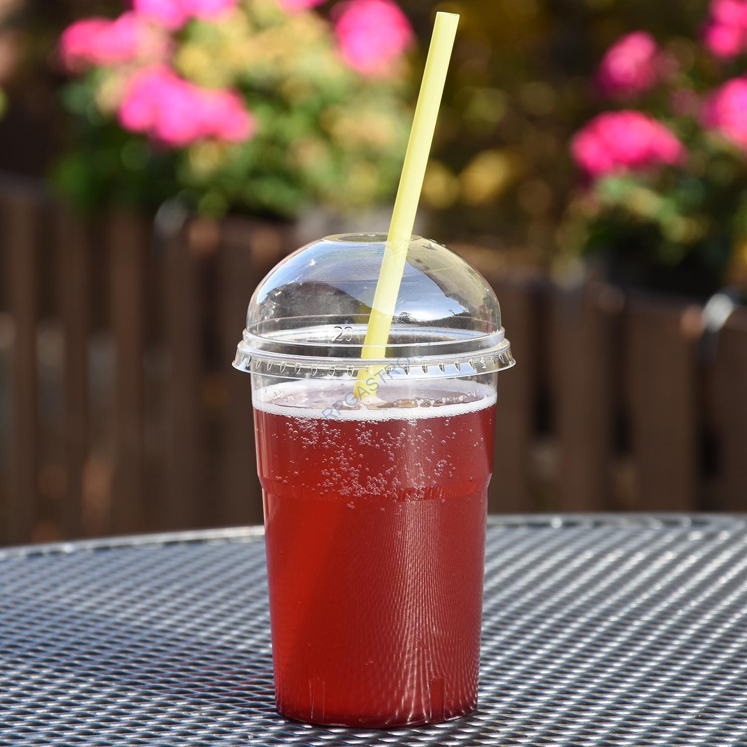 Víčko vypouklé s otvorem pro PET kelímky Ø 95 mm [50 ks] (76196 - E64)