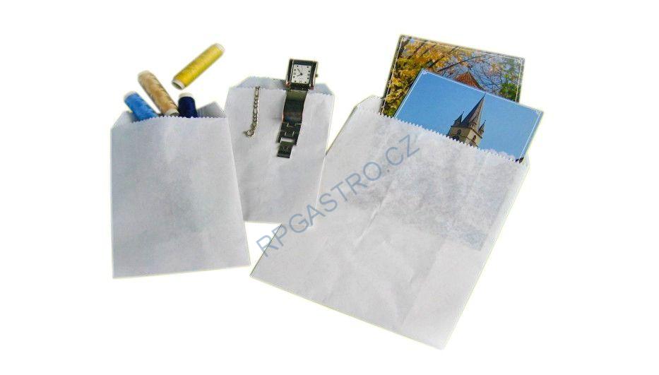 Lékárenské papírové sáčky bílé 9 x 14 cm [4000 ks] (71001)