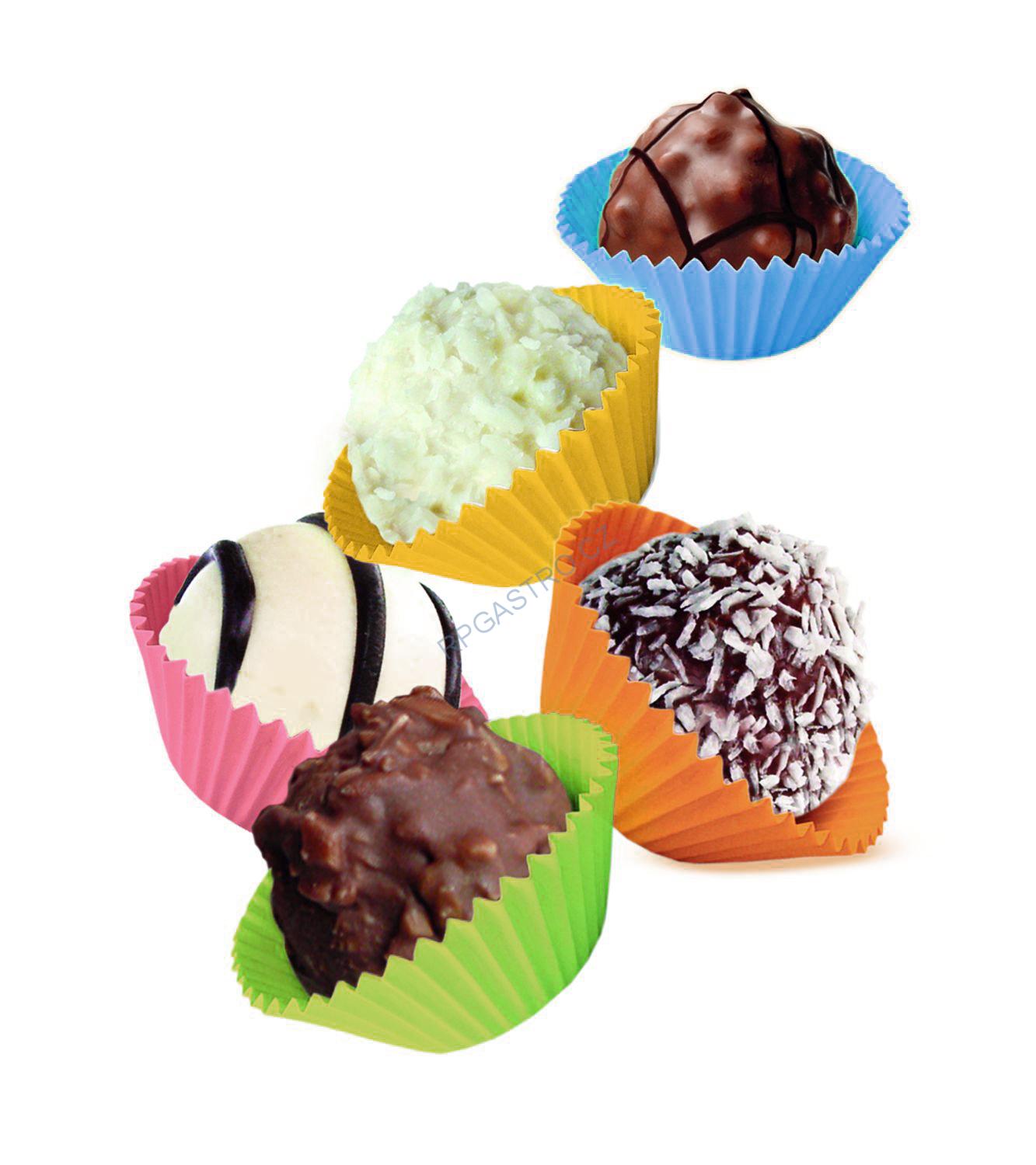 Cukrářské košíčky barevné (mix) Ø 25 x 18 mm [200 ks] (65526 - 4A)