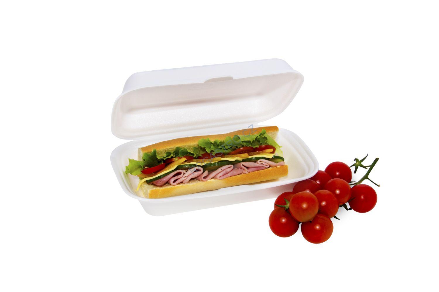 NEPOSÍLÁME - Menu box bílý 185 x 133 x 75 mm [125 ks] Pouze osobní odběr (75509)