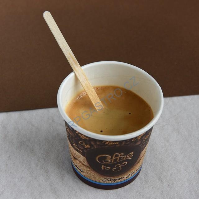 Míchačka na kávu ze dřeva 11 cm [1000 ks] (66781 - 6B)