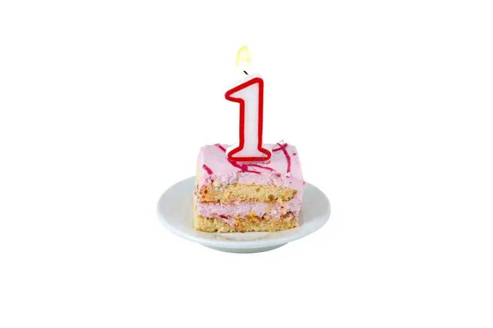 Číslová svíčka (1) 75 mm [1 ks] (37001 - 6D)