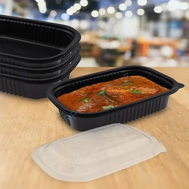 Víčko vypouklé průhledné pro menu mísu M 22 x 15 x 2 cm (PP) [50 ks] (78100)