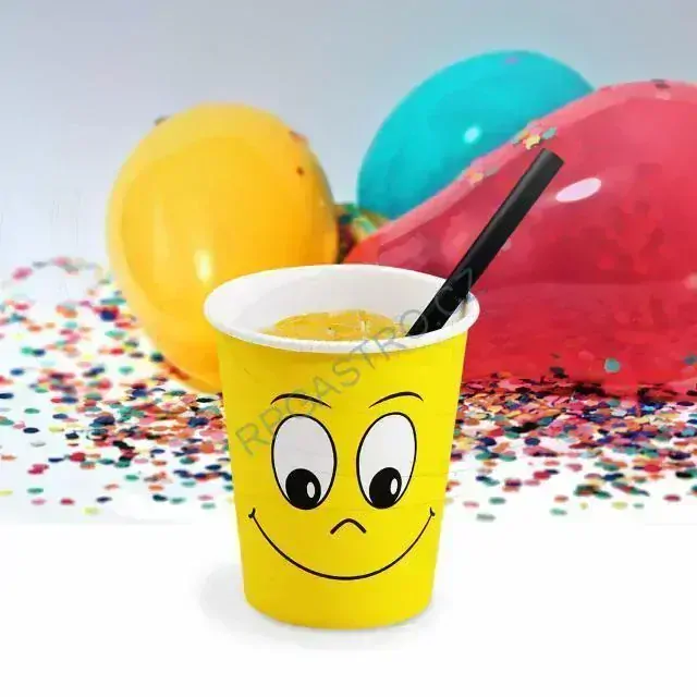 Papírový kelímek SMILEY 280 ml, M (Ø 80 mm) [50 ks] (82674-10N)