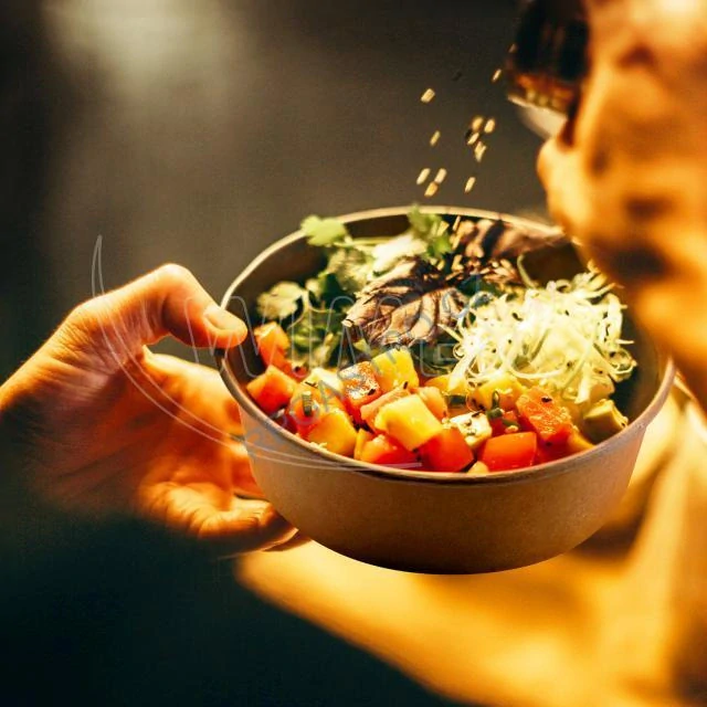 Papírové misky kulaté nepromastitelné kraft Ø150mm x 45mm, 500 ml [50 ks] (82705)