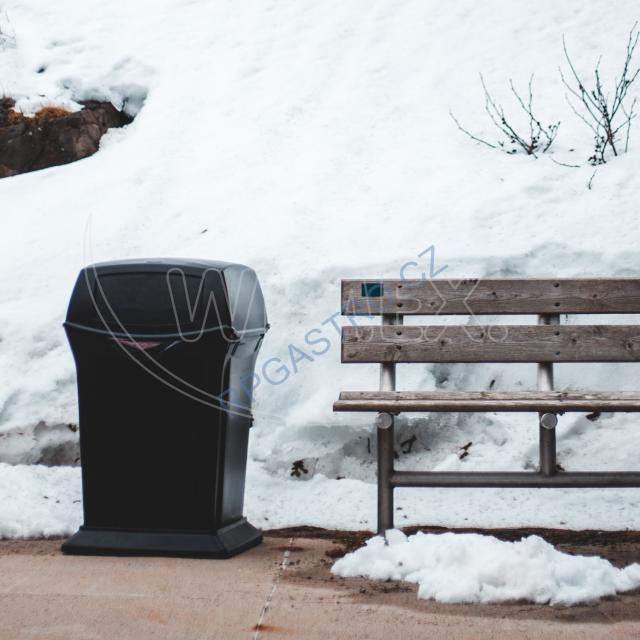 Pytle na odpadky 120 l zatahovací bílé 70 x 100 cm [10 ks] (69488)