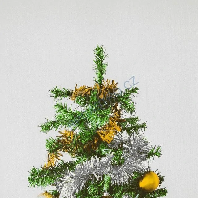 Dekorativní řetěz (PET) stříbrný Ø11cm x 2m [1 ks] (66814)