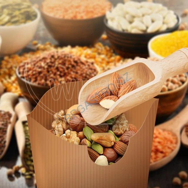 Papírový sáček (FSC Mix) s křížovým dnem kraft 15 x 22 cm `0,5kg` [1000 ks] (71004)