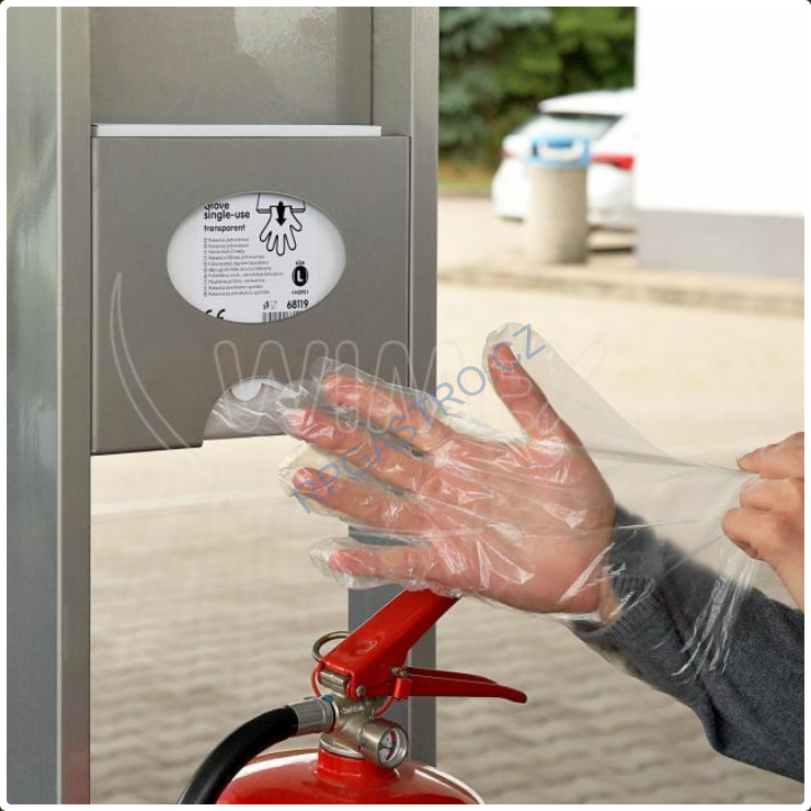 Rukavice jednorázové HDPE, v boxu (velikost L) [100 ks] (68119)