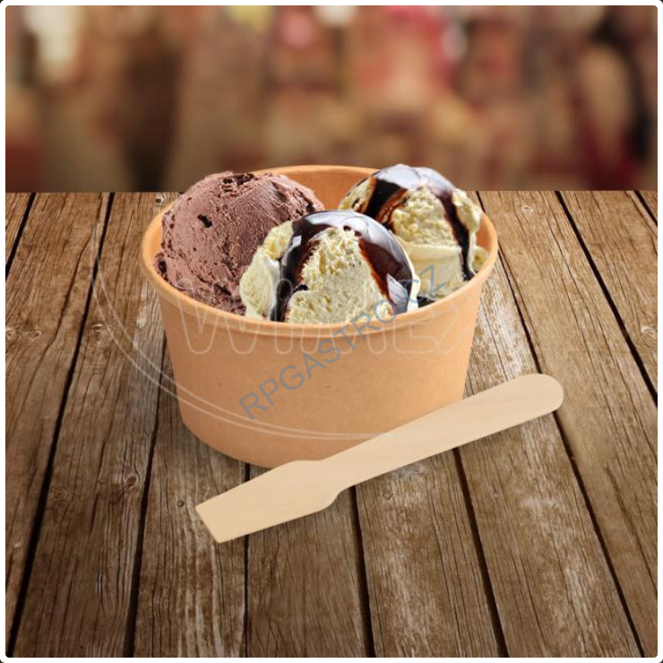 Papírové misky kulaté nepromastitelné kraft Ø150mm, 1000 ml [50 ks] (82799)