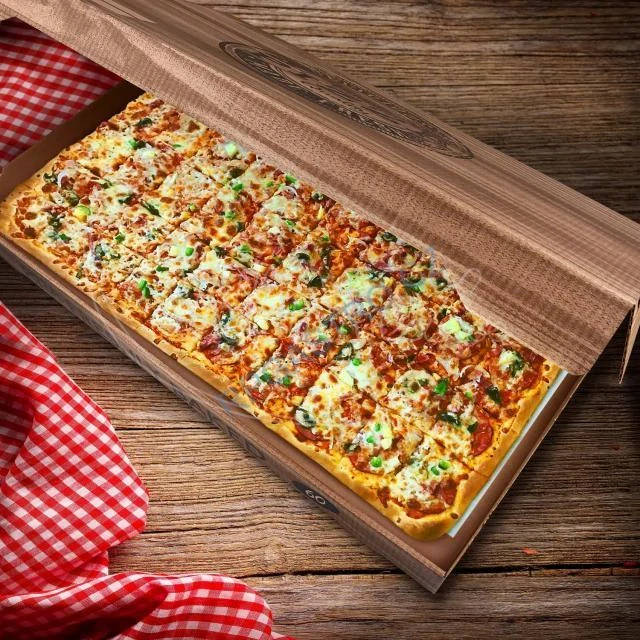 NEPOSÍLÁME - Krabice na pizzu (mikrovlnitá lepenka) kraft 60 x 40 x 5 cm [50 ks] (71860)