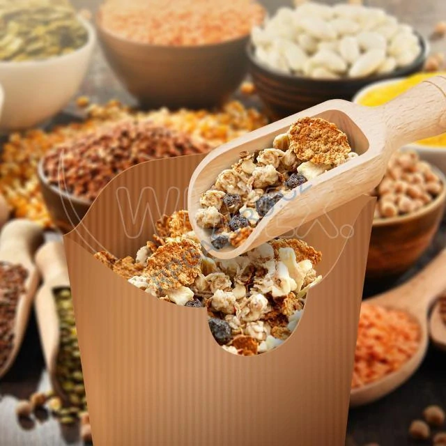 Papírový sáček (FSC Mix) s křížovým dnem kraft 20 x 29 cm `1,5kg` [1000 ks] (71014)